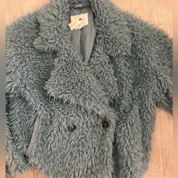 Anthropologie Sherpa cropped jacket Size M - Picture 2 of 3